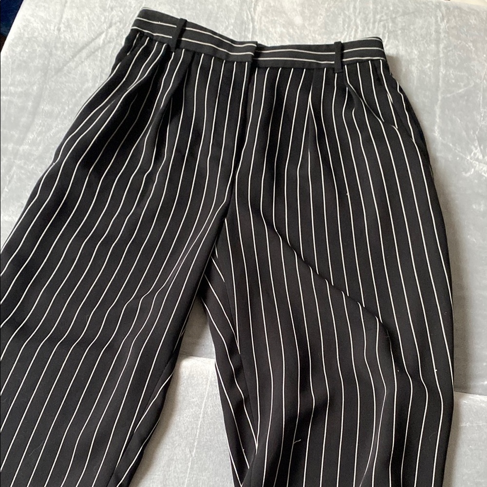 Babaton Black Striped Women's Pants